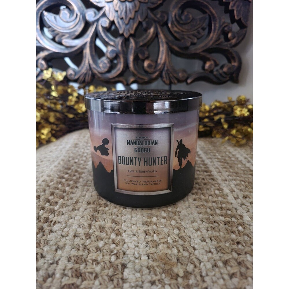 Star Wars/Mandalorian & Grogu Bounty Hunter - Bath and Body Works 3-wick Candle
